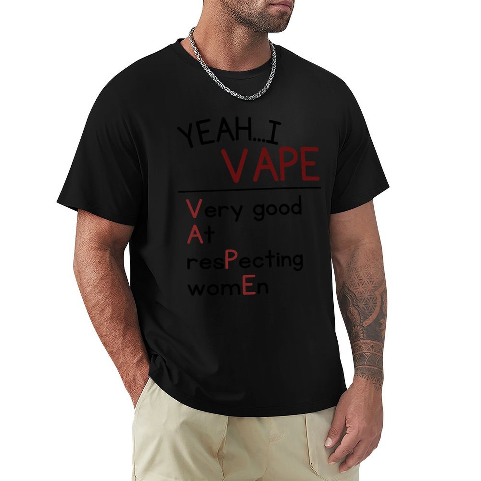 Vaping Goods - Camiseta transpirable para hombre con estampado