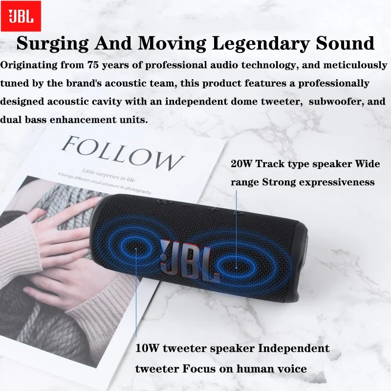 JBL Flip 6, Subwoofer Inalámbr - Jbl Speaker Flip 6 reseña y precio