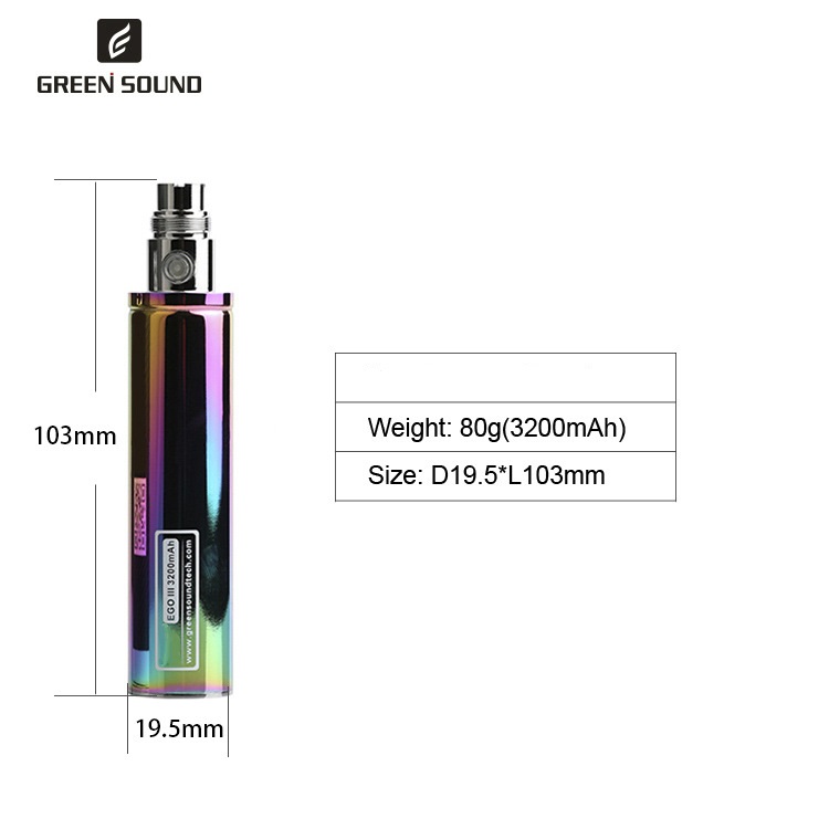 Batería GS Ego 3 III de 3200mA - Vape Accessory reseña y precio